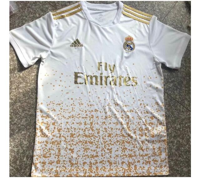 Real Madrid White Golden Training Shirt 2020/21